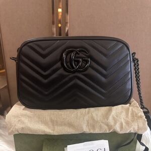 Gucci GG Marmont Small Camera Bag Black
